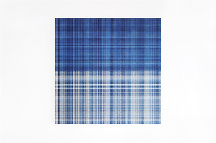 青について(About blue) 2018 80.3 x 80.3cm